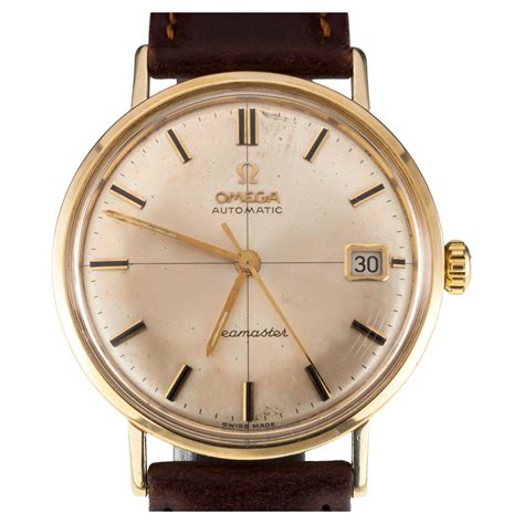 Vintage Omega Ω Men's Seamaster Calendar Automatic 14k Gold Filled ...