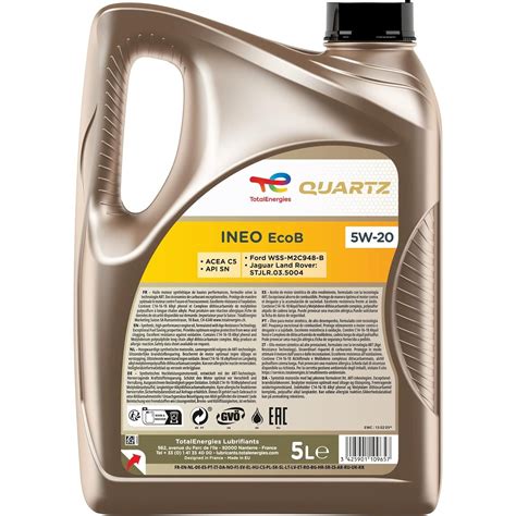 TotalEnergies Quartz 9000 Future ECO-B 5W-20 5 Litre