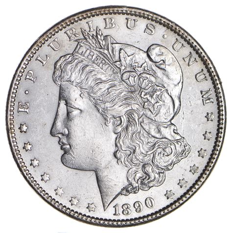 AU/Unc - High Grade 1890 Morgan Silver Dollar | Property Room