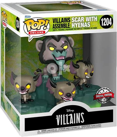 Funko Moments Disney The Lion King Pop! Deluxe Scar with Hyenas Vinyl ...