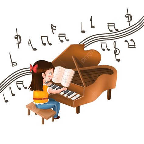 Kid Playing Piano Clip Art