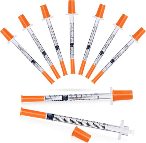 0.5ml Syringe with 30G 5/16" in Needle, Individually Wrapped Pack of 25 ...