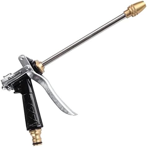 LAFILLETTE Metal High Pressure Brass Hose Nozzle Adjustable Water Spray ...