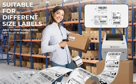 SHREYANS (CD410 4 Inch Receipt, Label Printer for Invoicing & Labelling ...