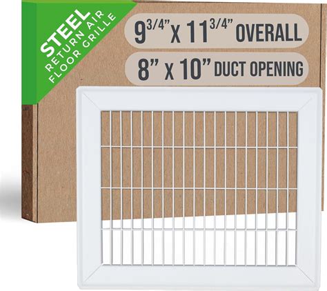 Fits 8x10 and 10x8 Duct Opening | Return Air Floor Grille by Handua ...