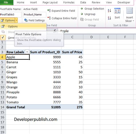 Excel Refresh Pivot Table On Opening 的图像结果