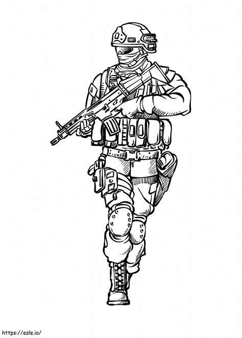 Soldier Coloring Page
