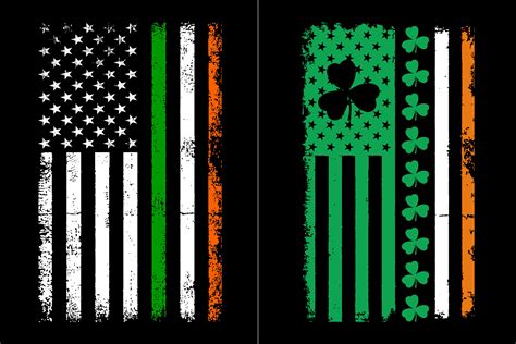 Irish American Flag St. Patrick's Day Graphic by Crafts Station ...