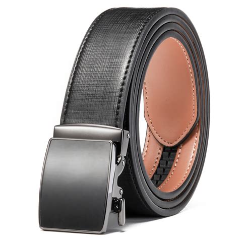 Black Minimalism Leather Belt | Clubbelts | #1 Ratchet Belts For Men