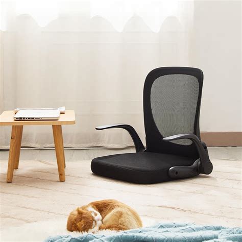 Amazon.com: CoVibrant Foldable Ergonomic Floor Chair with Back Support ...