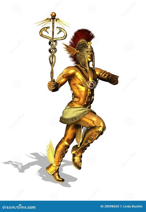 Greek God Mercury stock illustration. Illustration of hermes - 28098650