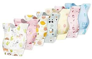 THE LITTLE LOOKERS Disposable Use & Throw Baby Bibs/Disposable Feeding ...