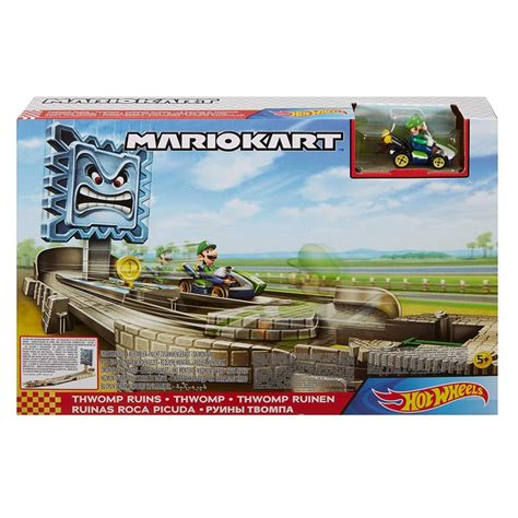 Buy Hot Wheels Mario Kart Thwomp Ruins Track Set Online at Best Price ...