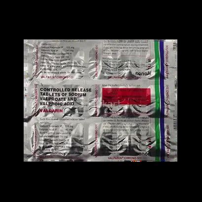 VALPARIN CHRONO 500MG TABLET 15'S Price, Uses, Side Effects ...