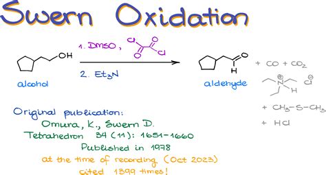 Swern Oxidation — Organic Chemistry Tutor
