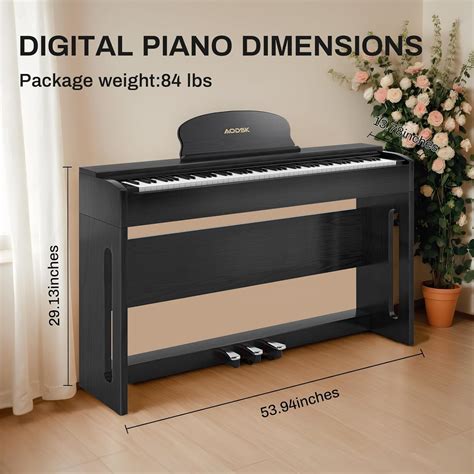AODSK 88-Key Weighted keyboard piano,Hammer Action India | Ubuy