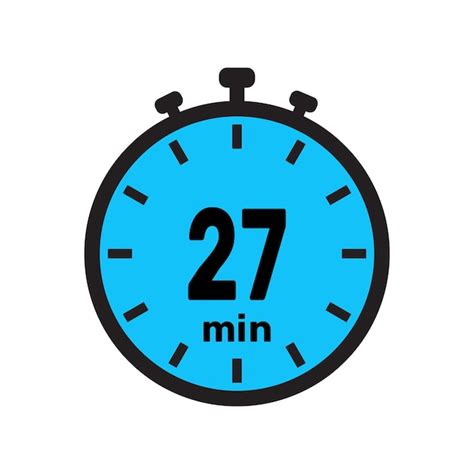 Premium Vector | 27 minute Timer clock stopwatch isolated icons ...