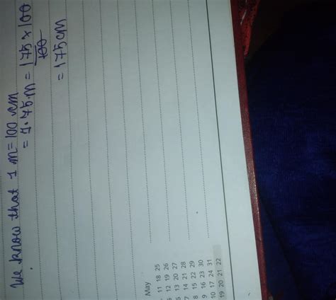 question and answer in short 1 The height of a person is 1.75 m ...