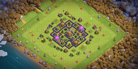 2023 TH7 Home Base Layout with Layout Copy Link - Base of Clans