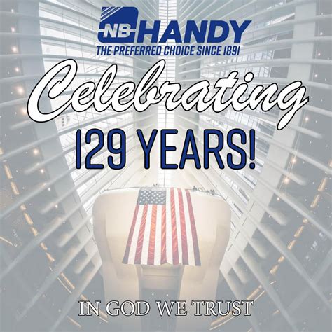 HANDY Distribution on LinkedIn: Today NB Handy celebrates our 129th ...