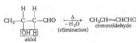 The synthesis of crotonaldehyde from acetaldehyde is an example of ...