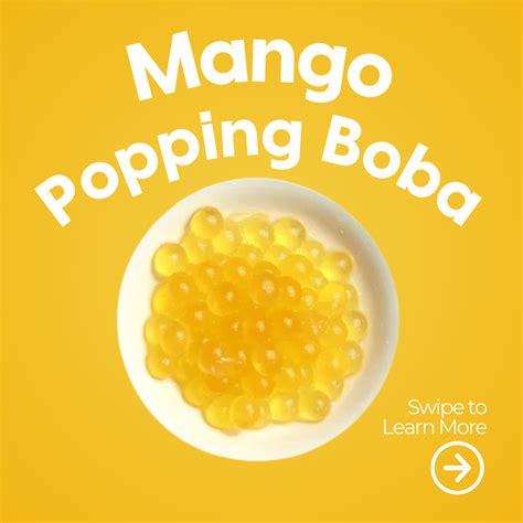 Mango Popping Boba Ingredients | Bubble tea, Tea supplies, Mango flavor