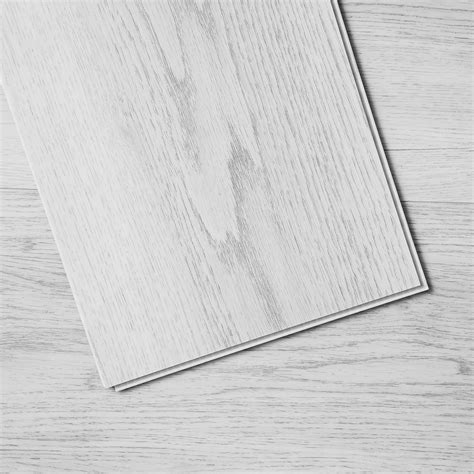 KFFKFF Snap-On Vinyl Flooring Tiles, 48 x 7.3 in, 10-Pack, 5.5mm, Light ...
