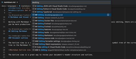 Image result for Visual Studio Code Mark Down