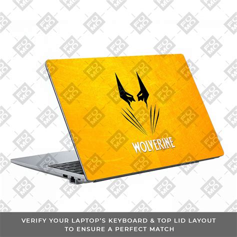 Wolverine with Yellow Background Asus ExpertBook P1503 Laptop Skin