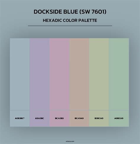 Sherwin Williams Dockside Blue (SW 7601) Paint coordinating colors and ...