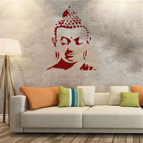 Buy Rawpockets 'Stylish Buddha' Wall Sticker (PVC Vinyl, 0.99 cm x 44 ...