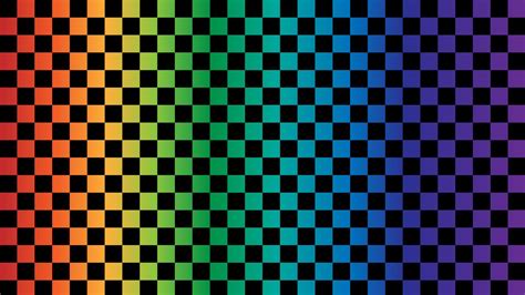 aesthetic black and rainbow checkerboard, gingham, plaid, checkered ...