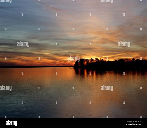Sunset, Lake Murray, Columbia, SC photos by Catherine Brown Stock Photo ...