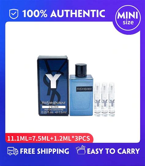 YSL Mini For Men Eau De Parfum Y L'ELIXIR Parfum Splash Concentre (7.5 ...