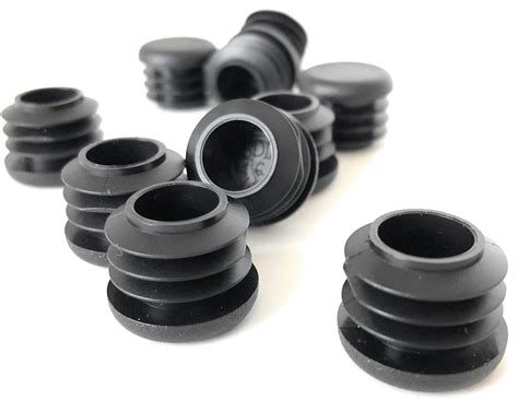EZends Premium Grade 3/4 Inch Round Plug / 14-20 Gauge /10 Pack/Black ...