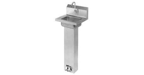 Elkay CHSP1716SACC Stainless Steel Pedestal Mount Handwash Sink with ...
