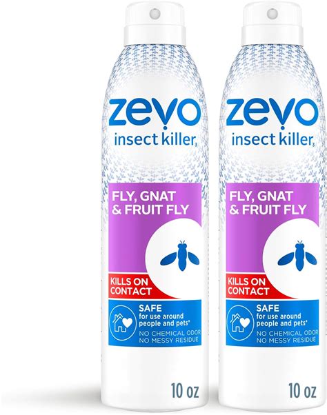 Amazon.com: Zevo Flying Insect Bug Spray: Aerosol Spray Kills Fruit ...