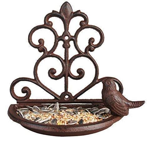 Buy garden mile® Vintage Style Decorative Cast Iron Bird Feeder Bird ...