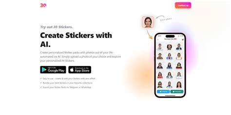 30 Stickers - AI Tool details, price and alternatives | AItach