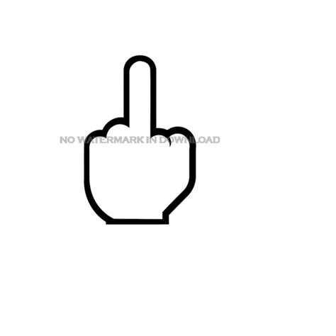 Middle Finger Clipart Image Digital, Free Download, Clip Art | Inspire ...