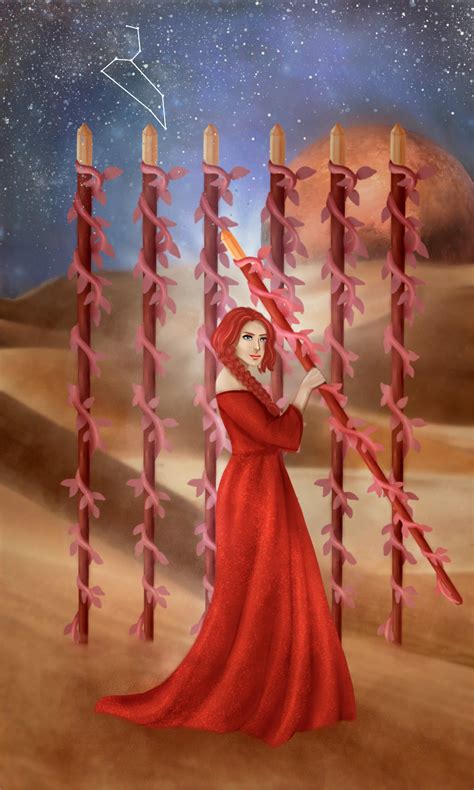 ArtStation - Seven of Wands - Tarot