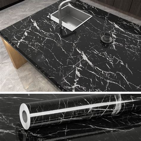VEELIKE Black Marble Contact Paper – Veelike
