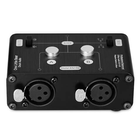 Mini 2-way Stereo Passive Balanced XLR Audio Switcher Box & Mixer Sound Splitter | eBay