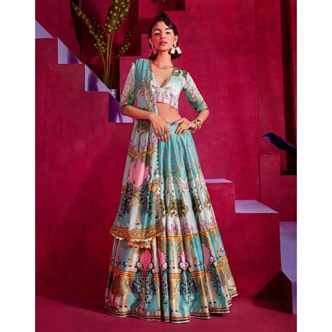 Embroidered Lehenga Set – Limerick by Abirr n' Nanki