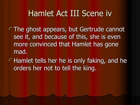 PPT - Deception and Madness in Hamlet: Act III Summary PowerPoint ...