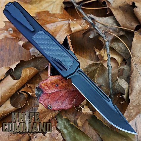 Guardian Tactical Black Scout Carbon Fiber OTF Automatic Knife Black ...