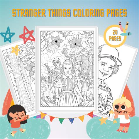 Stranger Things Coloring Pages
