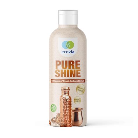 Ecovia Pure Shine Brass & Copper Cleaner Liquid | Restores Shine ...