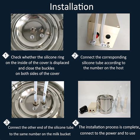 Buy Olyfanco 7L Goat Milking Machine, Pulse/Direct Suction 2 in 1 Model ...