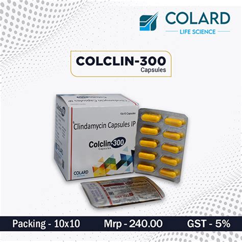 Colclin 300 - Clindamycin Capsules IP - Colard Life Science